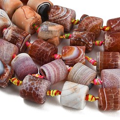 Dyed & Heated Natural Fire Crackle Agate Beads Strands&nbsp;GG-CBAB9C6-J01-01