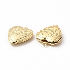 Brass Locket Pendants&nbsp;ZIRC-M120-01G