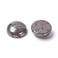 Half Round Natural Pyrite Cabochons&nbsp;G-I125-09-10x4mm