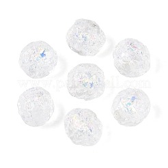 手作りの箔ガラスビーズ連売り  オーバル  透明  9.5~11x9~10.5mm  穴：1~1.6mm  約40個/連  15.94~16.54インチ（40.5~42cm）&nbsp;FOIL-N033-03E
