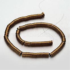 Electroplate Non-magnetic Synthetic Hematite Beads Strands&nbsp;G-F300-17C-03