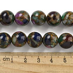 Synthetic Gold Clinquant Stone Beads Strands&nbsp;G-P549-A01-03