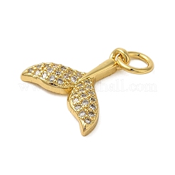 Rack Plating Brass Micro Pave Cubic Zirconia Charms&nbsp;KK-P279-24G