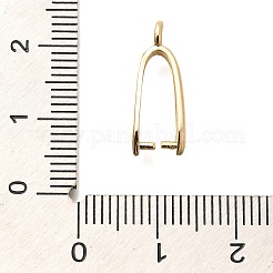 ラックメッキ真鍮製のアイスピックピンチベイル  カドミウムフリー＆鉛フリー  長持ちメッキ  14KGP本金メッキ  18x8x4mm  穴：1.6mm  ピン：1mm&nbsp;LS-KK-Z030-05F-G-01