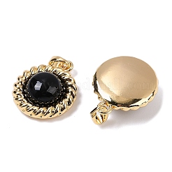 Brass with Glass and Imitation Agate Pendants&nbsp;KK-Q030-26G