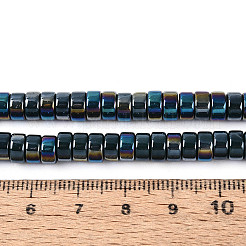 AB Color Plated Opaque Glass Beads Strands&nbsp;GLAA-T026-3x6mm-P16