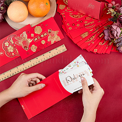 6Pcs 6 Styles New Year's Day Paper Chinese Red Envelopes&nbsp;AJEW-WH0609-478