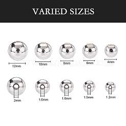 497個5スタイルabsプラスチックビーズ  ラウンド  銀メッキ  4~12x3.5~11.5mm  穴：1.2~2mm&nbsp;OACR-YW0001-10B