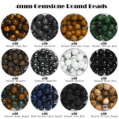 DIY Gemstone Round Beaded Stretch Bracelet Kits&nbsp;DIY-YW0012-09