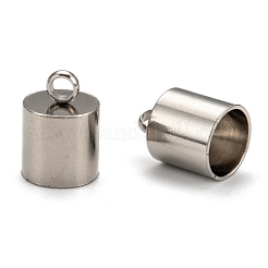 Tarnish Resistant Smooth Surface 201 Stainless Steel Cord Ends&nbsp;STAS-R063-95