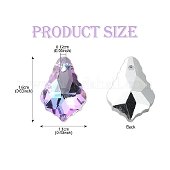 35Pcs 7 Colors Electroplated Glass Pendants&nbsp;FIND-YW0005-99