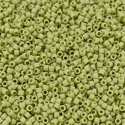 MIYUKIデリカビーズ  シリンダー  日本製シードビーズ  11/0  （db2290)マット不透明グレーズスプリンググリーン  1.3x1.6mm  穴：0.8mm  約2000PCS /ボトル  10 G /ボトル&nbsp;SEED-JP0008-DB2290