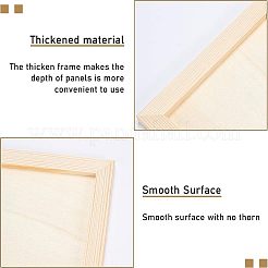 Wood Painting Canvas Panels&nbsp;DIY-WH0189-62B