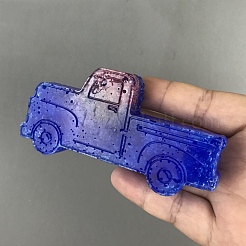 DIYシリコンモールド  レジン型  UVレジン用  エポキシ樹脂ジュエリー作り  車  ホワイト  10.8x5.4x2.6cm  内径：10.3x4.2のCM&nbsp;DIY-H154-07C
