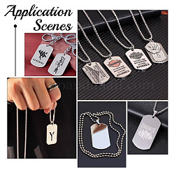 100Pcs 304 Stainless Steel Pendants&nbsp;STAS-UN0063-83