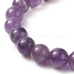 Natural Gemstone Round Beads Beaded Bracelets&nbsp;BJEW-JB09052