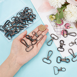 30Pcs 3 Styles Zinc Alloy Swivel Lobster Claw Clasps&nbsp;FIND-WR0009-68B