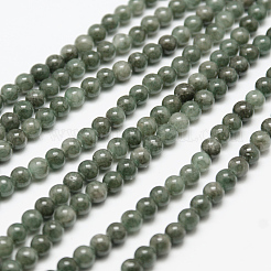 Natural Yellow Jade Beads Strands&nbsp;G-G598-8mm-YXS-25