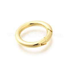 Brass Spring Gate Rings&nbsp;KK-L225-012G
