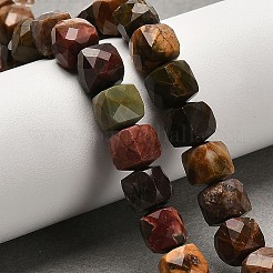 Natural Polychrome Jasper/Red Picasso Jasper Beads Strands&nbsp;G-H078-C19-01