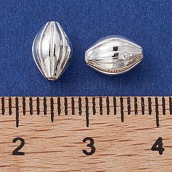 合金ビーズ  ライス  長持ちメッキ  銀  8x6mm  穴：1mm&nbsp;FIND-B029-46S