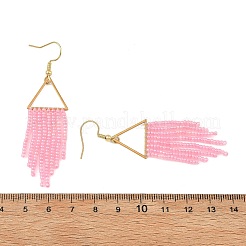 Glass Beaded Dangle Earrings&nbsp;EJEW-MZ00749-02