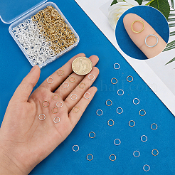 600Pcs 2 Colors 304 Stainless Steel Jump Rings&nbsp;STAS-PH0007-65B