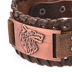 Full Grain Leather Cord Bracelets&nbsp;BJEW-G620-B03