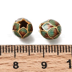 Brass Enamel Beads&nbsp;KK-G605-15G-01