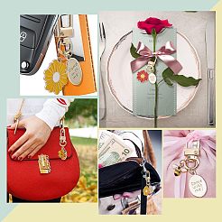 9Pcs Alloy Enamel Pendants Keychains&nbsp;HJEW-NB0001-52