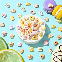 60Pcs 12 Styles Cartoon Opaque Resin Cabochons&nbsp;CRES-CJ0001-63