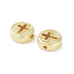 Rack Plating Brass Beads&nbsp;KK-H474-17G