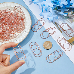 Cat Carbon Alloy Paper Clips&nbsp;OFST-WH0011-09