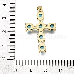 Brass Pave Cubic Zirconia Pendants&nbsp;CU-CBAE7DF-11G-B05