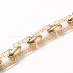 Handmade Transparent Acrylic Cross Chains&nbsp;AJEW-JB00835-02
