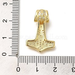 Rack Plating Brass Micro Pave Cubic Zirconia Pendants&nbsp;KK-Z086-65G-03