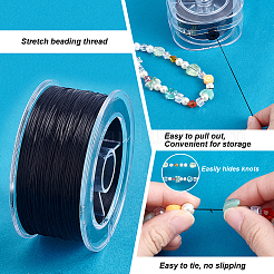 Flat Elastic Crystal String&nbsp;EW-WH0016-02B-02