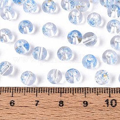 Baking Paint Transparent Glass Beads&nbsp;DGLA-T004-08D