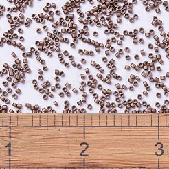 MIYUKIデリカビーズ小  シリンダー  日本製シードビーズ  15/0  (dbs0340) マット銅メッキ  1.1x1.3mm  穴：0.7mm  約35000PCS /ボトル  10 G /ボトル&nbsp;SEED-JP0008-DBS0340
