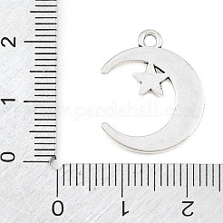 合金のチベット風チャーム  星のチャームを持つ月  アンティークシルバー  20x16x2mm  穴：1.6mm&nbsp;AL-CBA1C07-04A-AS