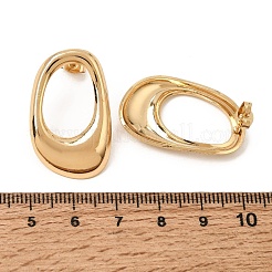 304ステンレススチールスタッドピアス  オーバル  イオンプレーティング（ip）  ゴールドカラー  31x19mm&nbsp;SA-CBAF6AD-22G