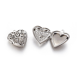 316 Stainless Steel Locket Pendants&nbsp;STAS-G192-05P