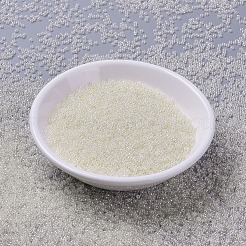 MIYUKIラウンドロカイユビーズ  日本製シードビーズ  11/0  （rr3504)透明ペールベージュ光沢  2x1.3mm  穴：0.8mm  約50000個/ポンド&nbsp;SEED-G007-RR3504