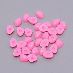 プラスチック製の鼻の工芸品  diyの人形のおもちゃアクセサリー  ピンク  7x9x3.5mm&nbsp;DIY-WH0203-32A-01