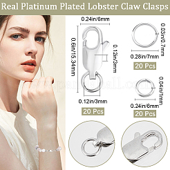 20Pcs Brass Lobster Claw Clasps&nbsp;KK-BBC0021-59P