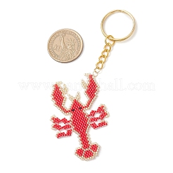 Glass Seed Beads Pendant Keychains&nbsp;KEYC-MZ00050