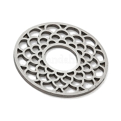 ステンレスペンダント201個  フラットラウンド  ステンレス鋼色  20.5x1mm  穴：2x3mm&nbsp;STAS-H480-09P