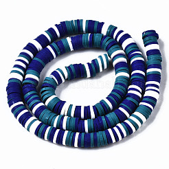 Handmade Polymer Clay Beads Strands&nbsp;CLAY-R089-6mm-138