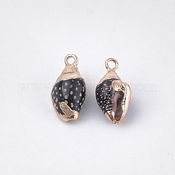 Electroplate Spiral Shell Pendants&nbsp;SSHEL-T009-19