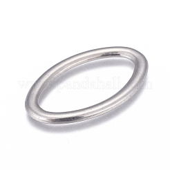 変色しない304ステンレススチール製リンクリング  オーバル  ステンレス鋼色  36x23x2mm  内径：16x28.5mm&nbsp;STAS-P245-30P